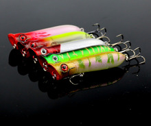 HENGJIA Super Quality Mix 5 Colors 80mm 11g Hard Bait Popper Fishing lures Bass Fresh Salt water PO032 2024 - buy cheap