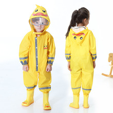 Yuding 2-9 Years Fashionable Waterproof Jumpsuit Raincoat Hooded Cartoon Kids One-Piece Rain Coat Tour Children Rain Gear Suit 2024 - buy cheap
