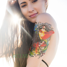 Водонепроницаемая Временная тату-наклейка древняя китайская женская Пекинская опера актеры тату флэш-тату поддельные татуировки для женщин 2024 - купить недорого