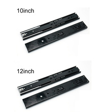 2 Pcs Ball Bearing Side Mount Drawer Slides Mute Soft Close Rail Rack Hardware Suitable for office closets, kitchens. JA55 2024 - buy cheap