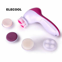 ELECOOL Electric 5 In 1 Face Facial Skin Care Massager Scrubber Cleaning Cleaner Brush Face Care Tool 2024 - buy cheap