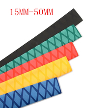 1 m/lot Antiskid checkered heat shrinkable tube Textured 2:1 15mm 20mm 25mm 28mm-50mm Insulation lightning protection Non-Slip 2024 - buy cheap