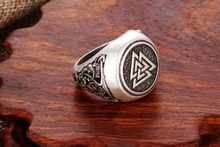 1 шт. valknut старинное раннее искусственное кольцо в стиле викингов 2024 - купить недорого