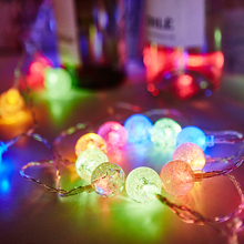 Cordão de luzes de natal gerlyanda, 5m, 10m, 20m, 30m, com esferas de bolhas, decorações para festas, casamento, áreas externas 2024 - compre barato