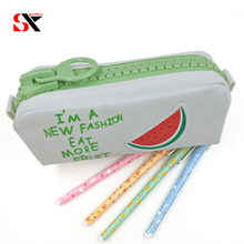 Big zipper Fruit pencil case Canvas school pencil bag Stationery  Storage  large bag pen box Office supplies gift bags 2024 - buy cheap