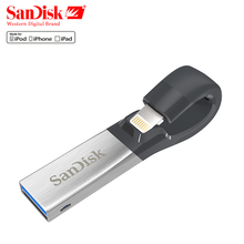 Sandisk USB Flash Drive 32GB 64GB For iPhone 7 7 Plus 6 5 5S Lightning to Metal Pen Drive U Disk for IOS 8.2 memory stick 128GB 2024 - buy cheap
