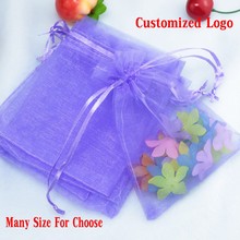 100pcs/lot Purple Organza Bags 5x7cm Mini Jewelry Package Bag Wedding Candy Gift Packaging Bag Organza Gift Bags & Pouches 2024 - buy cheap