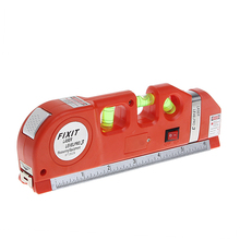 LV03 Laser Level Horizontal Vertical Line Measuring Tape Tester/Ruler Red 2024 - buy cheap