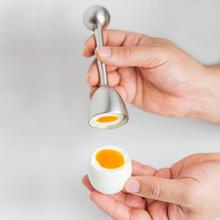Kitchen Gadgets Egg Cutter Cracker Boiled Egg Separator Topper Stainless Steel Breakfast Kitchenware Knocker Opener Divider 50p 2024 - buy cheap