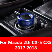 Air Conditioning Button Knob Ring Cover Central control knob decoration For Mazda 2th CX-5 CX5 CX 5 2017 2018 2024 - buy cheap