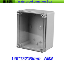 Free Shipping Good Quality ABS Material Transparent Cover IP66 waterproof terminal box 140*170*95mm 2024 - buy cheap