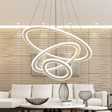 Ring chandelier post modern minimalist living room chandelier restaurant lamp creative lighting art hotel lobby personality lamp 2024 - buy cheap