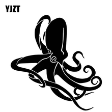 YJZT-calcomanía de decoración de vinilo para coche, calcomanía de 16,2 CM x 17CM con diseño de pulpo, parachoques negro/plateado C4-2096 2024 - compra barato