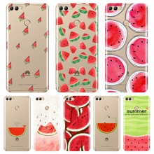 Soft Silicone Phone Case For Huawei Y3 Y5 Y6 Y7 2017 II Pro Watermelon Fruits Back Cover For Huawei Y5 Y6 Y7 Prime 2018 Y9 2019 2024 - buy cheap