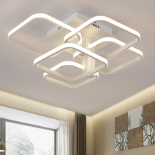 Lámpara de techo led minimalista para sala de estar, iluminación creativa de dormitorio, rectangular, lámpara de techo para Cocina 2024 - compra barato