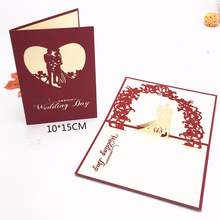 3D Pop Up Greeting Card Love Romantic Birthday Wedding Anniversary Valentines Day Invitations Greeting Cards Gifts 2024 - buy cheap