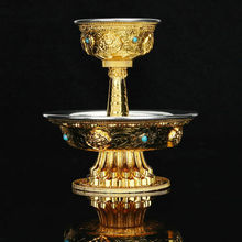 Коллекционная Красивая тибетская буддийская миска Микки, дарящая чашу, молитвенный фокус, обручальное судно 2024 - купить недорого
