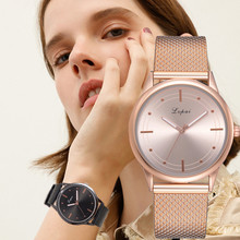 Женские кварцевые часы LVPAI, Кварцевые аналоговые наручные часы с магнитной пряжкой и сетчатым ремешком, модель 533 2024 - купить недорого