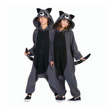 New Adults One Piece Costumes Anime Gray Raccoon Cosplay Pajamas Unisex Carnival Halloween Onesie Masquerade Party 2024 - buy cheap