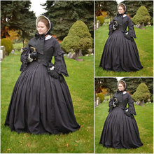 Платье для Хэллоуина, викторианская готика/Гражданская война, бальное платье белого цвета на юге, размеры США 6-26 SC-196, XS-6XL 2024 - купить недорого