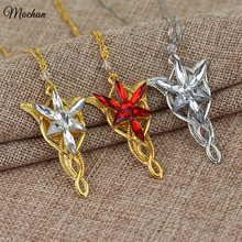 Hot Elves Princess Aragorn Arwen Evenstar the Lord of the twilight star Pendant Alloy Necklace Gift For Fans Movie Jewelry 2024 - buy cheap