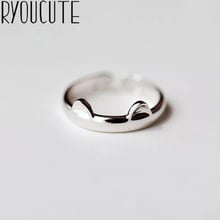 Hot Sale New Arrivals Silver Color Cat Ear Rings for Women Adjustable Size Wedding Ring Fashion Jewelry 2024 - buy cheap