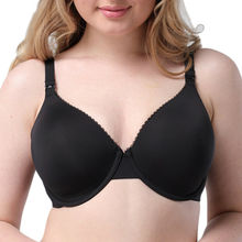 YANDW women bras sexy bralette Unpadded everyday black nursing bra plus size 34 36 38 40 42 B C D E F G H cups available 2024 - buy cheap
