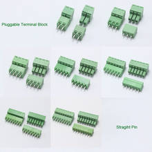 5pcs 2P 3P 4P 5P 6P 7P 8P Pluggable Terminal Block Straight Pin PTB Plug jack for 22-14AWG Wire Male Female PCB Splice Connector 2024 - buy cheap