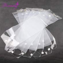 40pcs/lot 12inch-26inch plastic pvc bags for packing hair extension transparent packaging bags 2024 - buy cheap