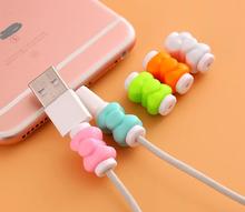 5pcs/lot Bowknot Style Earphone Cable Protector Colorful Earphones USB Data Cable Saver For iphone5S/6s/Plus Free shipping 2024 - buy cheap