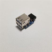 Convertidor USB A hembra de 9 pines A 2 puertos, placa PCB, carcasa de PC, placa base interna, Hub USB 2,0 2024 - compra barato