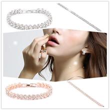 New Fashion Roman Style Woman Bracelet Wristband Crystal from Austrian Jewelry Accessories Fantastic Wristlet Trinket Pendant 2024 - buy cheap
