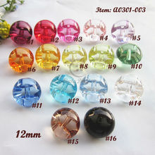 Acrylic buttons 60pcs 12mm 1 color / mixed colors crystal candy color transparent buttons for child Acrylic buttons supplies 2024 - buy cheap