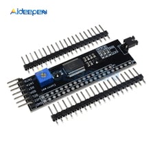 Módulo convertidor de panel adaptador de placa LCD, interfaz de serie SPI, I2C, IIC, MCP23017, 12864, 128x64, para Arduino 1602, 2004 2024 - compra barato