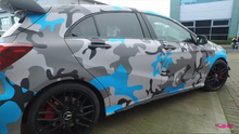 Blue Black Grey Camouflage Car Wrap Film Auto Camo Vinyl Sticker DIY Styling Motorbike Truck Wrapping Foil Air Free Bubble 2024 - buy cheap