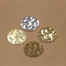 12mm 18mm talismãs redondo vintage chapa de metal bu yao acessórios de joias descobertas diy multicor banhado 2024 - compre barato