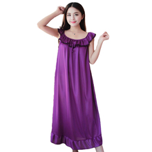 Plus size 4XL Sleeveless Chiffon Dress 2019 Women Summer Loose Maternity wear Cozy Long Dresss Sexy Sling Nightdress Female 2680 2024 - buy cheap