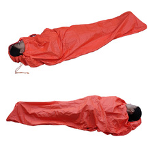 Сверхлегкий аварийный спальный мешок, портативный спальный мешок, сохраняющий тепло, водонепроницаемый, светоотражающий, для мам, одиночный, для выживания 2024 - купить недорого