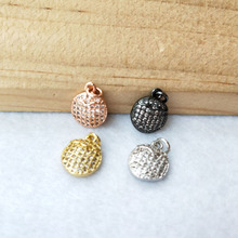 10 peças mini joias com pingentes de cristal cz, pedra de zircão cz, micro empedrado, busca com pingente de colar diy para mulheres pd968 2024 - compre barato