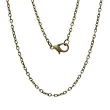 Doreenbeads corrente de joias fashion, corrente de bronze antigo, fechos de lagosta, 62cm(24 3/8 ") longas 2024 - compre barato