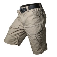 Pantalones cortos tácticos de camuflaje impermeables para hombre, pantalones cortos militares para deportes al aire libre, senderismo, Verano 2024 - compra barato