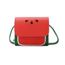 Lovely Cartoon Fruit Shape Kids Shoulder Bags Fashion Cute Watermelon Portable Messenger Bag Crossbody Bag For Children 2024 - buy cheap