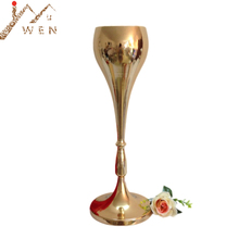 Vasos de metal 56 cm/22 "prata/mesa ouro peças centrais do casamento evento estrada chumbo flor rack para decoração casa pçs/lote 2024 - compre barato