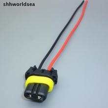 Shhworldsea 2 pin tomada HB3 9005 Lâmpada do carro auto lâmpada titular levou adaptadores de base da lâmpada do carro cabo de extensão do conector fêmea plugue 2024 - compre barato