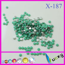 Hotfix-resina epóxi meio redondo, 4320 pçs, prata, pérola, look perfeito, verde neon 2024 - compre barato