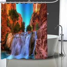 Cortina de chuveiro personalizada em tecido moderno para banheiro cortinas decoração de casa tamanho maior personalizado sua imagem 2024 - compre barato