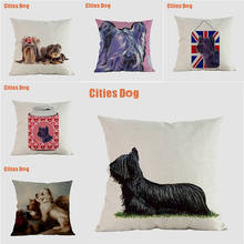 dog pillow covers decorative cushion covers for sofa Pillows Animals Skye Terrier Dogs pillowcase cushions cover home decor 2024 - buy cheap
