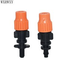 Atomizing water nozzle adjustable Micro Sprinkler Nozzle With Screw Connector 1/4 Inch barb Irrigation Drip Sprinkler 10 Pcs 2024 - buy cheap