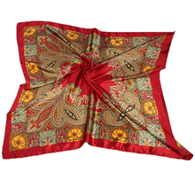 Bufandas cuadradas de seda para mujer, pañuelo Foulard sedoso de marca grande de 90x90cm 2024 - compra barato