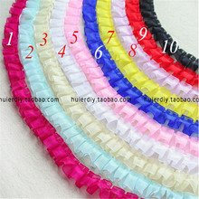 10Colors 10meters/lot Embroidery Ruffles Lace Trim 2cm for Sewing, Doll, DIY Patchwork Craft LC0065 2024 - buy cheap